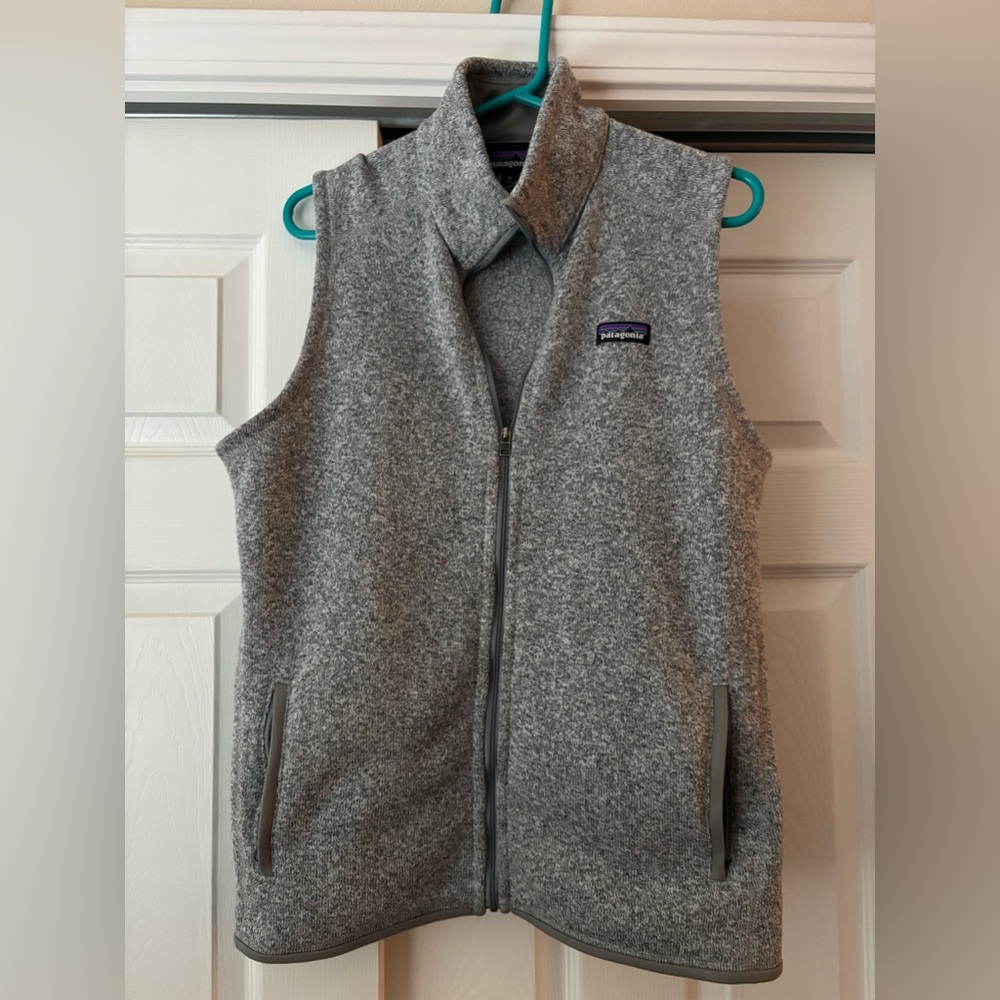 Patagonia Heather Gray Fleece Vest